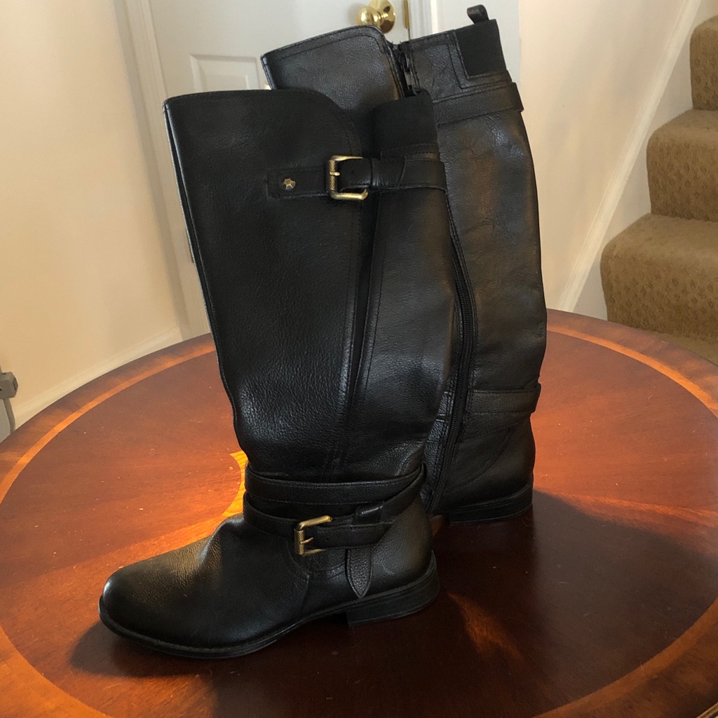 Black Leather Naturalizer Leather Boots Black Leather Naturalizer Leather Boots